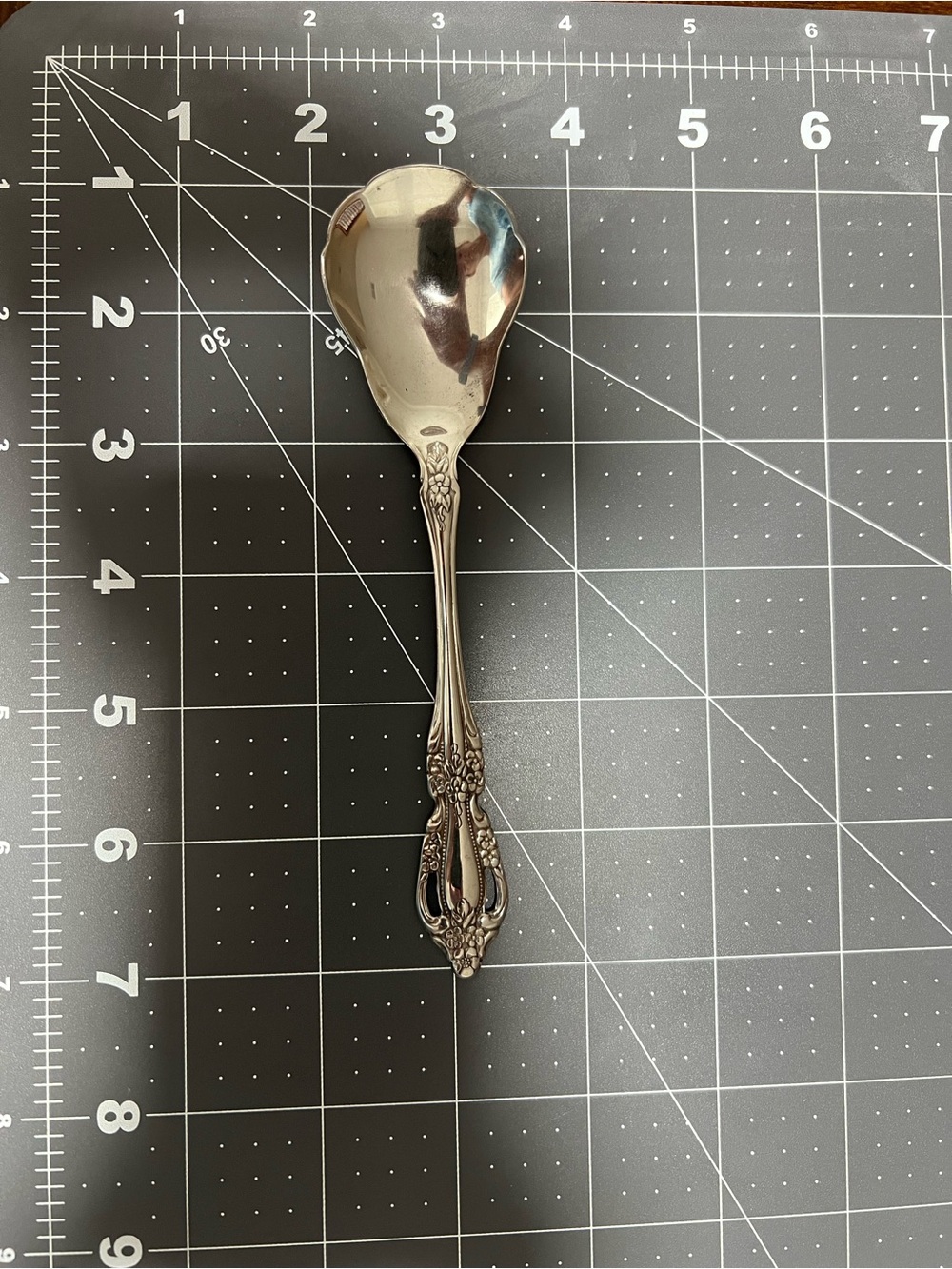 Vintage Oneida Brahms Deluxe Stainless Sugar Shell Spoon